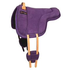 Hilason H. Bareback Saddle Pad Anti Slip Base Suede Leather Purple – by Hilason – Cowboy and equestrian accessories