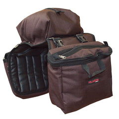 14X12X6 Hilason Detachable Insulated H. Saddle Side Bag Brown – by Hilason – Cowboy and equestrian accessories