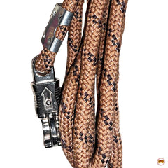 9 Feet Hilason H. Riding Nylon Round Lead Rope Brown – Hilason