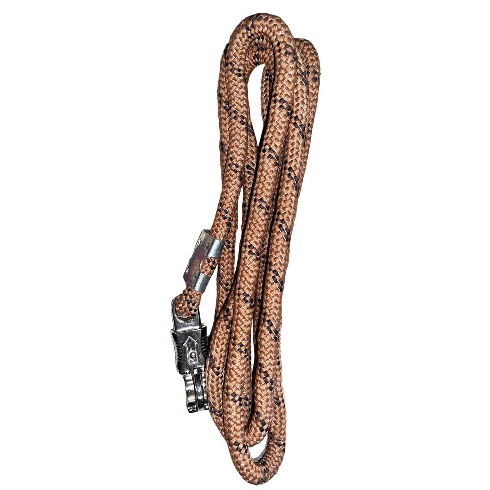 9 Feet Hilason H. Riding Nylon Round Lead Rope Brown by Hilason – Cowboy and equestrian accessories