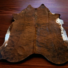 Grade A Brindle Brazilian Cowhide Rug