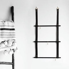 Leather Strap Wall Hanger Rack