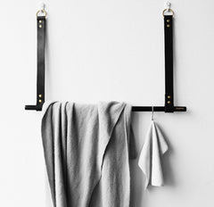 Leather Strap Wall Hanger Rack