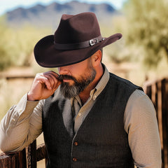 Ranger Chocolate Felt Cowboy Hat