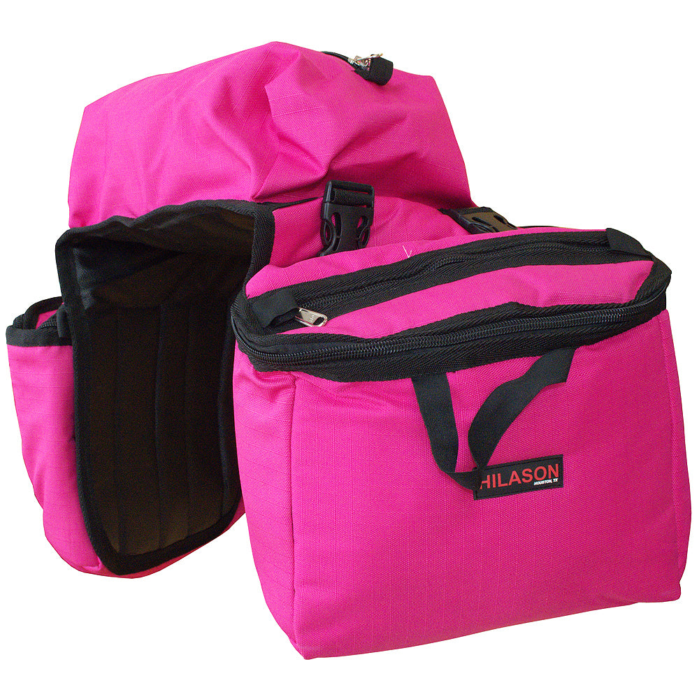 14X12X6 Hilason Detachable Insulated H. Saddle Side Bag Pink by Hilason – Cowboy and equestrian accessories