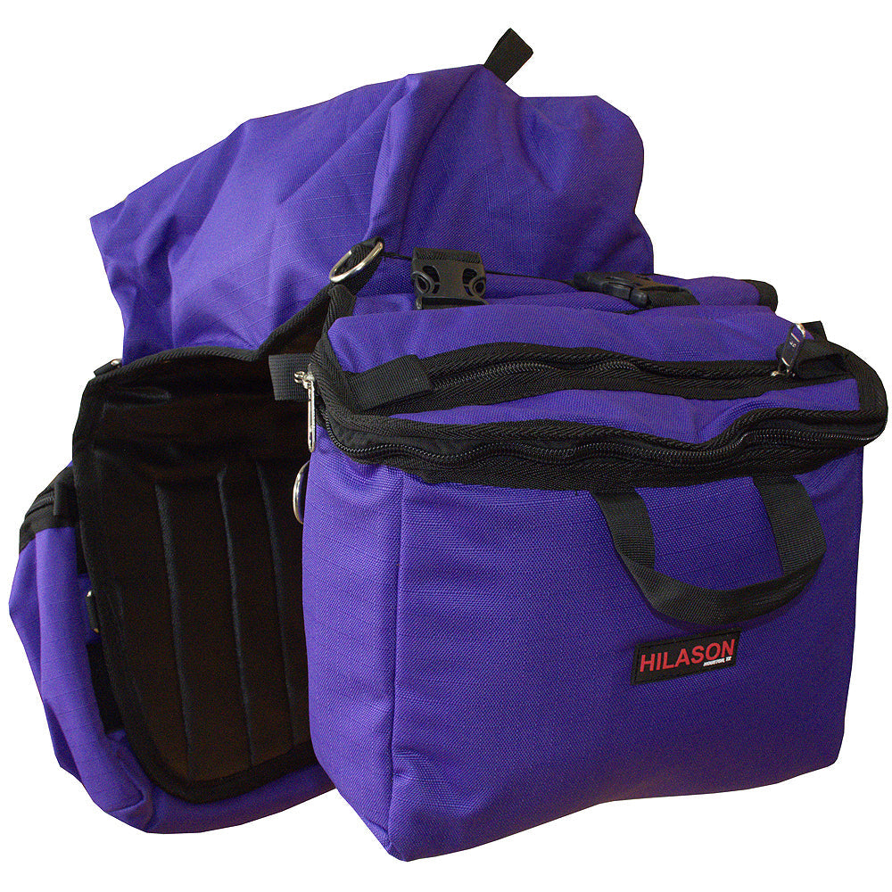 14X12X6 Hilason Detachable Insulated H. Saddle Side Bag Purple – by Hilason – Cowboy and equestrian accessories