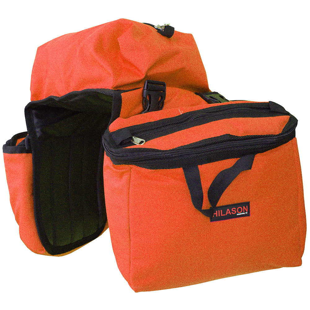 14X12X6 Hilason Detachable Insulated H. Side Saddle Bag Orange – by Hilason – Cowboy and equestrian accessories
