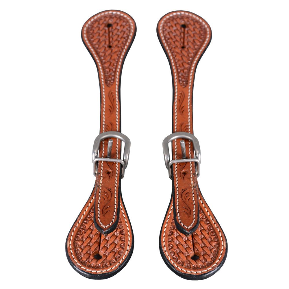 Bar H Equine Leather Spurs Straps for Adults - W. Womens Spur Straps by Hilason – Cowboy and equestrian accessories
