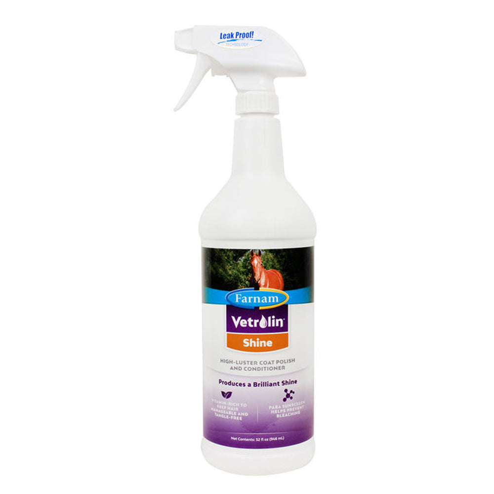 Farnam H. Vetrolin Shine Ready To Use Spray Coat Polish Conditioner by Hilason – Cowboy and equestrian accessories