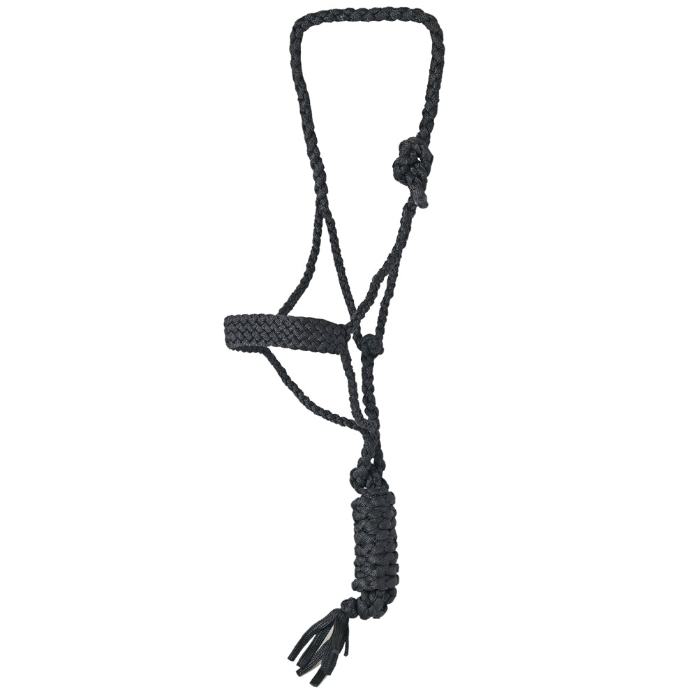 8 Ft Hilason W. Nylon Poly Flat Braided Mule Tape Halter And Lead Rope by Hilason – Cowboy and equestrian accessories