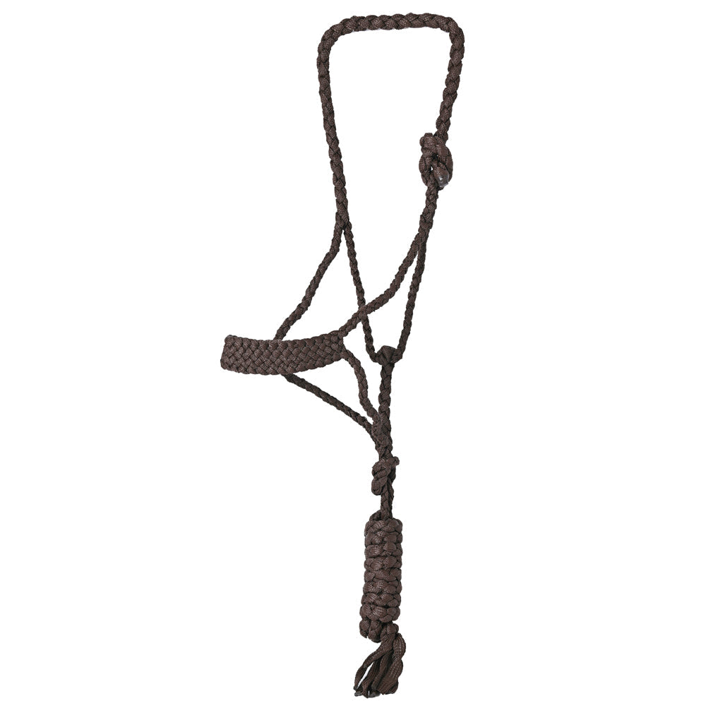 8 Ft Hilason W. Nylon Poly Flat Braided Mule Tape Halter And Lead Rope by Hilason – Cowboy and equestrian accessories