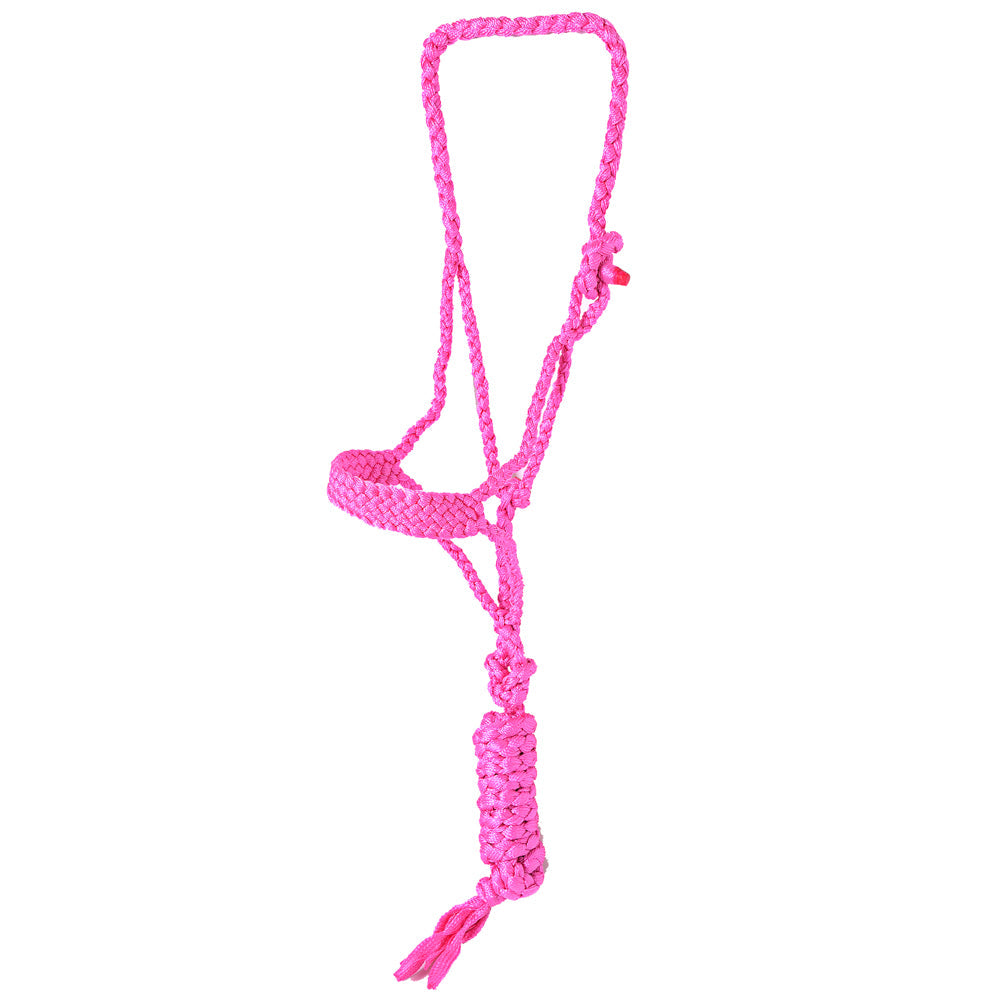 8 Ft Hilason W. Nylon Poly Flat Braided Mule Tape Halter And Lead Rope by Hilason – Cowboy and equestrian accessories