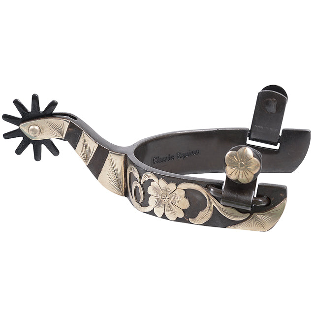Large Classic Equine H. Riding Reiner Style Shank Spurs Pair W/ 1" by Hilason – Cowboy and equestrian accessories