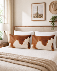 Baha Ranch Cowhide Print Pillowcase