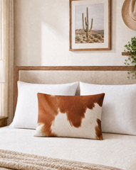 Baha Ranch Cowhide Print Pillowcase