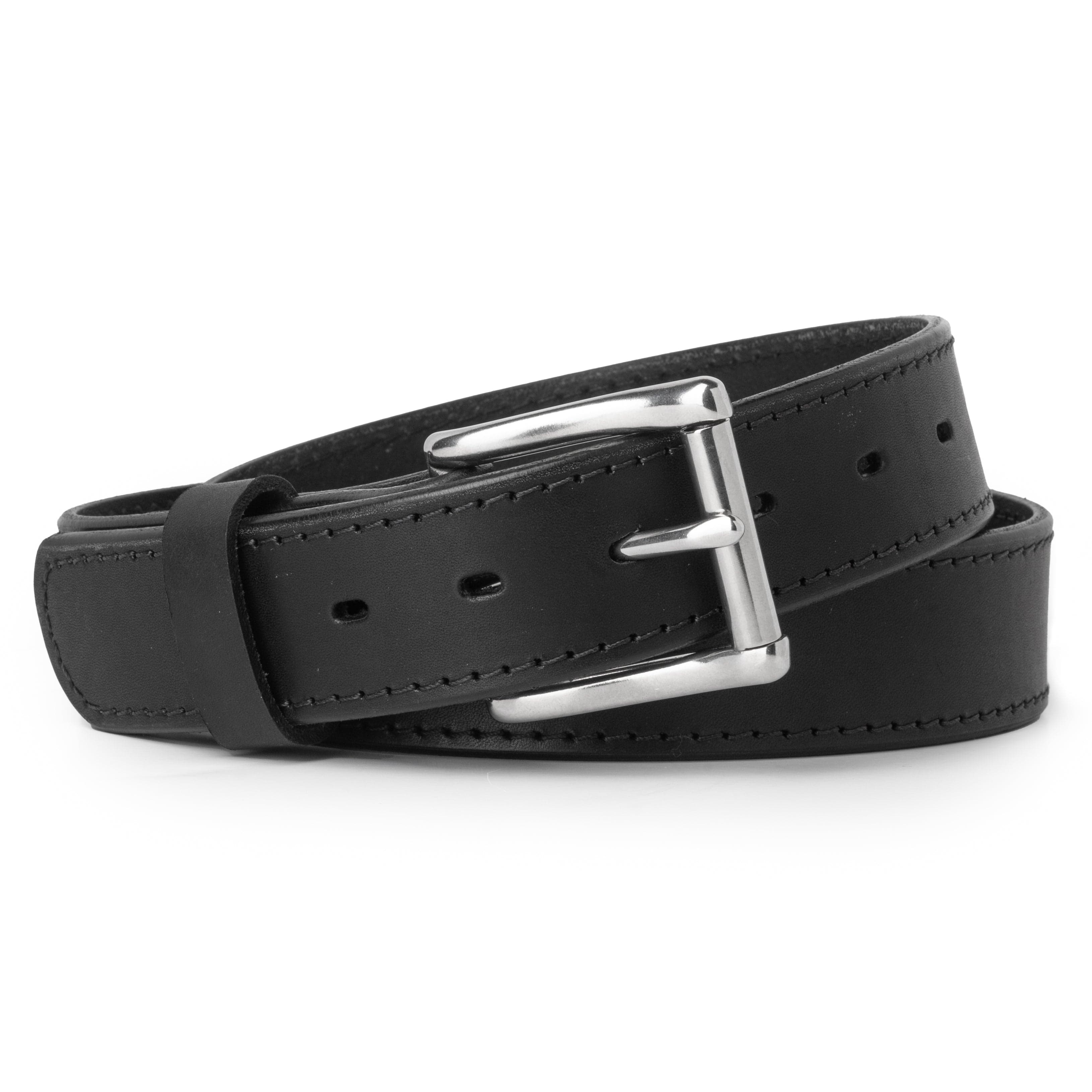 Main Street Forge Belt Pant Size 30 (Belt Size 32) / Midnight Black The Baron Leather Belt 810155220990