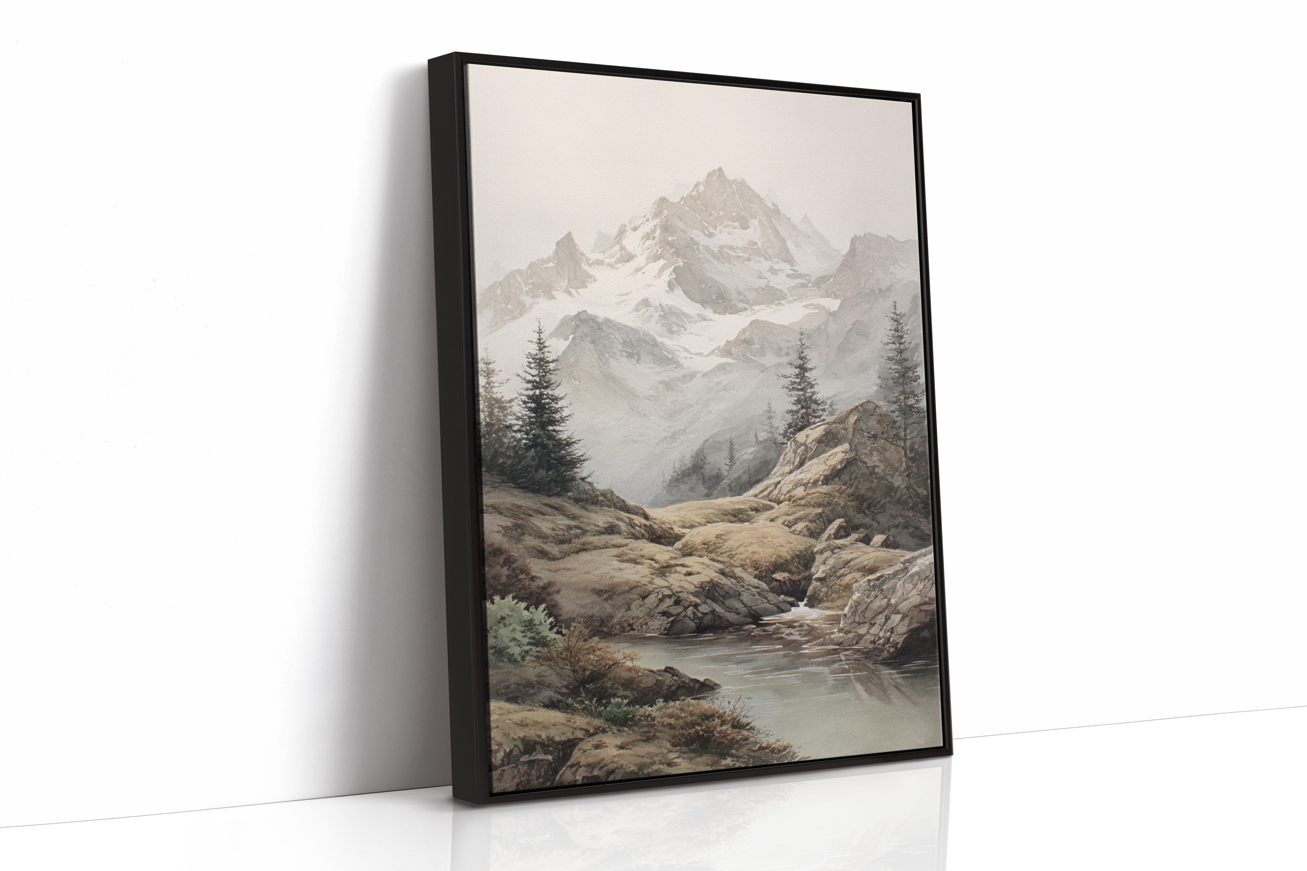 AL1839 - Premium Art Print - Black Framed Canvas image 1