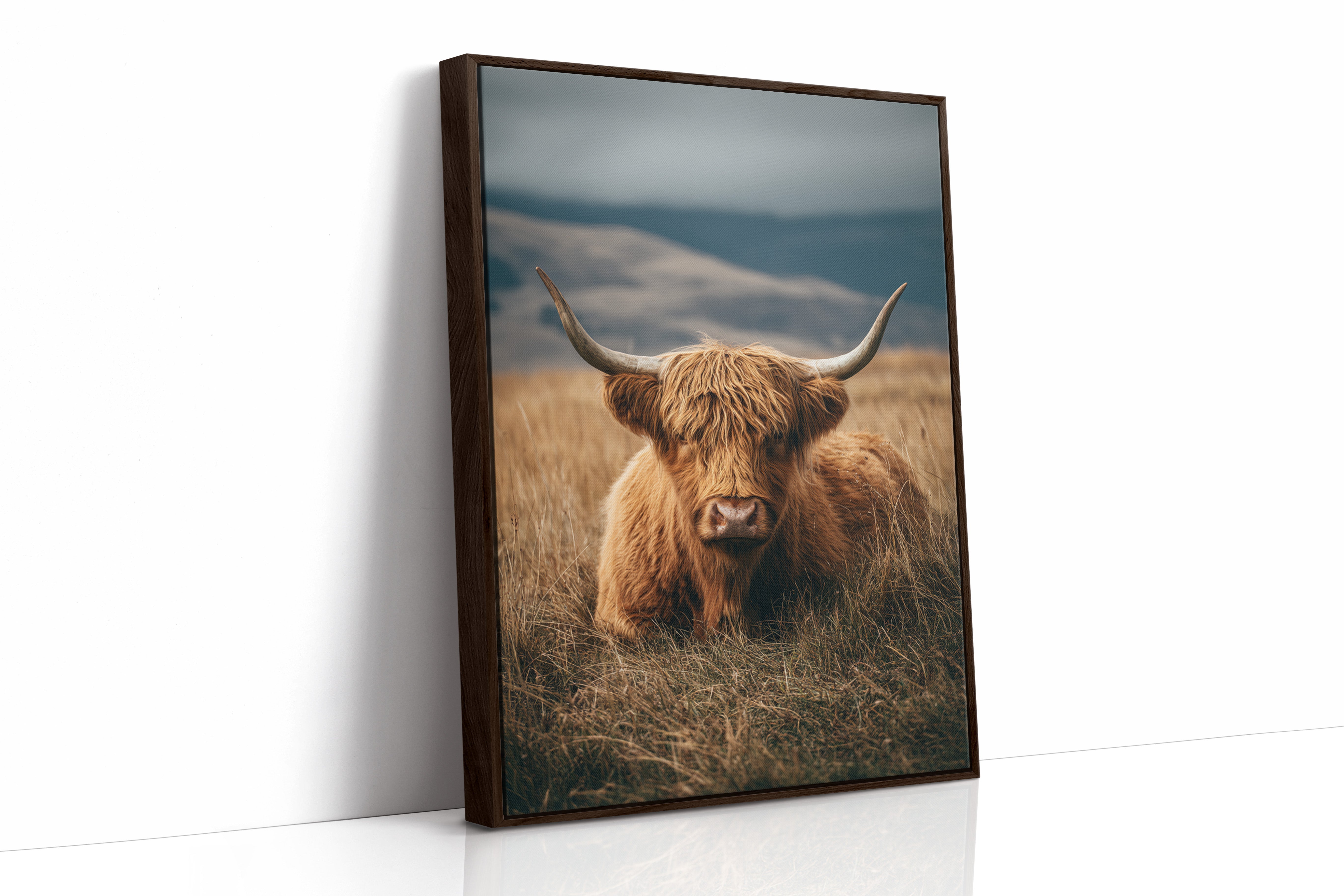 AL1835 - Premium Art Print - Brown Framed Canvas image 1